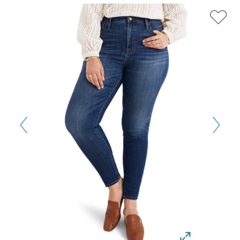 NWT Madewell 10" High Rise Skinny Jeans